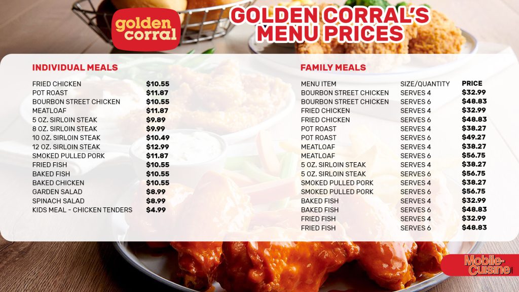 Golden Corral Buffet: What's the Price?