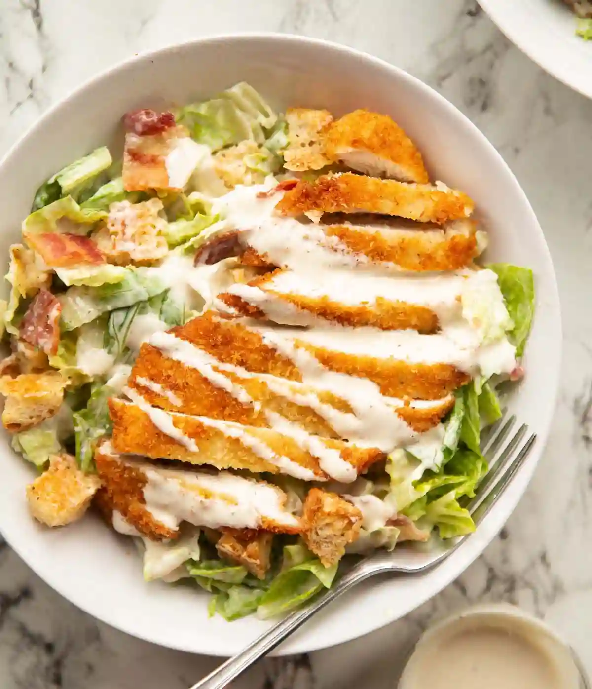 Crispy Chicken Caesar Salad Recipe